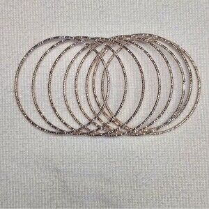 Elegant Rose Gold Bangle Set